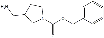 1-Cbz-3-aminomethylpyrrolidine Struktur