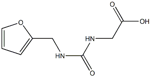 ({[(2-furylmethyl)amino]carbonyl}amino)acetic acid Struktur