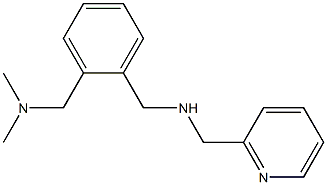 ({2-[(dimethylamino)methyl]phenyl}methyl)(pyridin-2-ylmethyl)amine Struktur