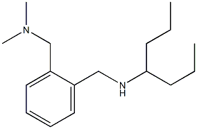 ({2-[(heptan-4-ylamino)methyl]phenyl}methyl)dimethylamine Struktur