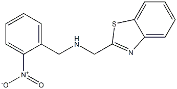 (1,3-benzothiazol-2-ylmethyl)[(2-nitrophenyl)methyl]amine Struktur