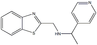 (1,3-benzothiazol-2-ylmethyl)[1-(pyridin-4-yl)ethyl]amine Struktur