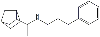 (1-{bicyclo[2.2.1]heptan-2-yl}ethyl)(3-phenylpropyl)amine Struktur