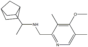 (1-{bicyclo[2.2.1]heptan-2-yl}ethyl)[(4-methoxy-3,5-dimethylpyridin-2-yl)methyl]amine Struktur