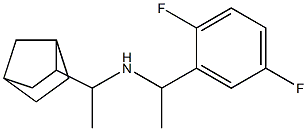 (1-{bicyclo[2.2.1]heptan-2-yl}ethyl)[1-(2,5-difluorophenyl)ethyl]amine Struktur