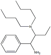 (1-amino-1-phenylbutan-2-yl)dibutylamine Struktur