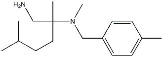 (1-amino-2,5-dimethylhexan-2-yl)(methyl)[(4-methylphenyl)methyl]amine Struktur