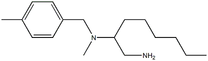 (1-aminooctan-2-yl)(methyl)[(4-methylphenyl)methyl]amine Struktur