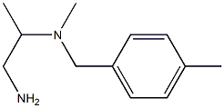 (1-aminopropan-2-yl)(methyl)[(4-methylphenyl)methyl]amine Struktur