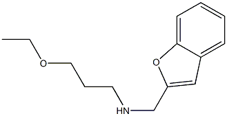 (1-benzofuran-2-ylmethyl)(3-ethoxypropyl)amine Struktur