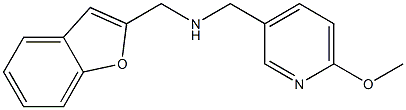 (1-benzofuran-2-ylmethyl)[(6-methoxypyridin-3-yl)methyl]amine Struktur