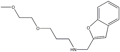 (1-benzofuran-2-ylmethyl)[3-(2-methoxyethoxy)propyl]amine Struktur