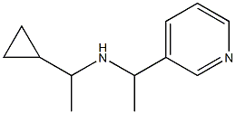 (1-cyclopropylethyl)[1-(pyridin-3-yl)ethyl]amine Struktur