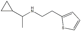 (1-cyclopropylethyl)[2-(thiophen-2-yl)ethyl]amine Struktur