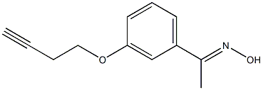 (1E)-1-[3-(but-3-ynyloxy)phenyl]ethanone oxime Struktur