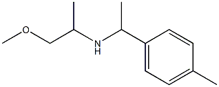 (1-methoxypropan-2-yl)[1-(4-methylphenyl)ethyl]amine Struktur