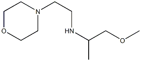 (1-methoxypropan-2-yl)[2-(morpholin-4-yl)ethyl]amine Struktur