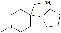 (1-methyl-4-pyrrolidin-1-ylpiperidin-4-yl)methylamine Struktur