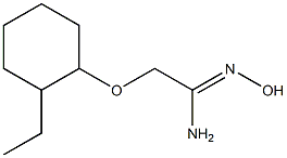 (1Z)-2-[(2-ethylcyclohexyl)oxy]-N'-hydroxyethanimidamide Struktur