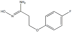 (1Z)-3-(4-fluorophenoxy)-N'-hydroxypropanimidamide Struktur