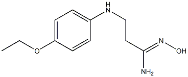 (1Z)-3-[(4-ethoxyphenyl)amino]-N'-hydroxypropanimidamide Struktur