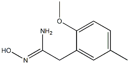 (1Z)-N'-hydroxy-2-(2-methoxy-5-methylphenyl)ethanimidamide Struktur