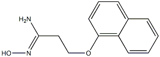 (1Z)-N'-hydroxy-3-(1-naphthyloxy)propanimidamide Struktur