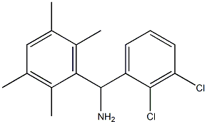 (2,3-dichlorophenyl)(2,3,5,6-tetramethylphenyl)methanamine Struktur