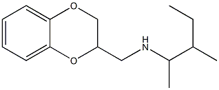 (2,3-dihydro-1,4-benzodioxin-2-ylmethyl)(3-methylpentan-2-yl)amine Struktur