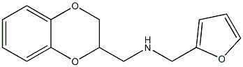 (2,3-dihydro-1,4-benzodioxin-2-ylmethyl)(furan-2-ylmethyl)amine Struktur