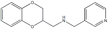 (2,3-dihydro-1,4-benzodioxin-2-ylmethyl)(pyridin-3-ylmethyl)amine Struktur