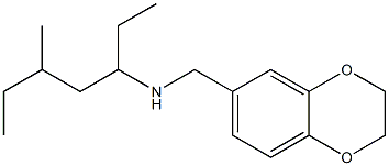 (2,3-dihydro-1,4-benzodioxin-6-ylmethyl)(5-methylheptan-3-yl)amine Struktur