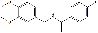 (2,3-dihydro-1,4-benzodioxin-6-ylmethyl)[1-(4-fluorophenyl)ethyl]amine Struktur