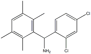 (2,4-dichlorophenyl)(2,3,5,6-tetramethylphenyl)methanamine Struktur