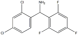 (2,4-dichlorophenyl)(2,4,6-trifluorophenyl)methanamine Struktur