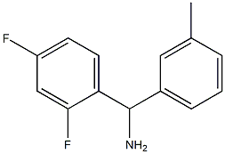 (2,4-difluorophenyl)(3-methylphenyl)methanamine Struktur