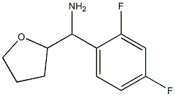 (2,4-difluorophenyl)(oxolan-2-yl)methanamine Struktur