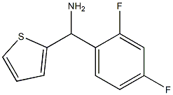 (2,4-difluorophenyl)(thiophen-2-yl)methanamine Struktur