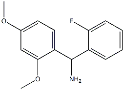 (2,4-dimethoxyphenyl)(2-fluorophenyl)methanamine Struktur