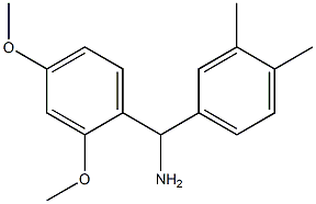 (2,4-dimethoxyphenyl)(3,4-dimethylphenyl)methanamine Struktur