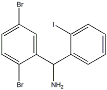 (2,5-dibromophenyl)(2-iodophenyl)methanamine Struktur