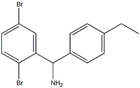 (2,5-dibromophenyl)(4-ethylphenyl)methanamine Struktur