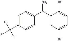 (2,5-dibromophenyl)[4-(trifluoromethyl)phenyl]methanamine Struktur