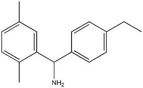 (2,5-dimethylphenyl)(4-ethylphenyl)methanamine Struktur