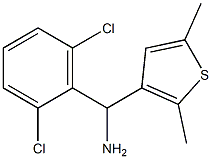 (2,6-dichlorophenyl)(2,5-dimethylthiophen-3-yl)methanamine Struktur