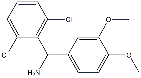 (2,6-dichlorophenyl)(3,4-dimethoxyphenyl)methanamine Struktur