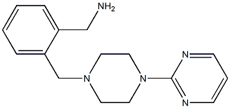 (2-{[4-(pyrimidin-2-yl)piperazin-1-yl]methyl}phenyl)methanamine Struktur