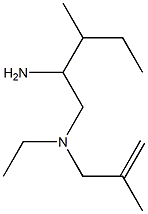 (2-amino-3-methylpentyl)(ethyl)(2-methylprop-2-en-1-yl)amine Struktur