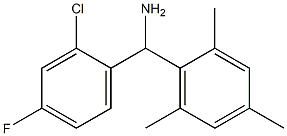 (2-chloro-4-fluorophenyl)(2,4,6-trimethylphenyl)methanamine Struktur