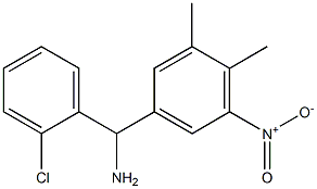 (2-chlorophenyl)(3,4-dimethyl-5-nitrophenyl)methanamine Struktur